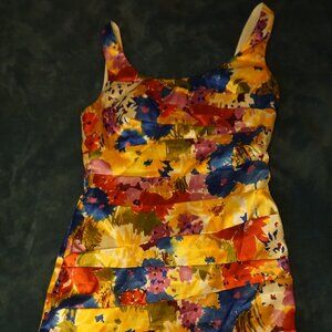 Floral Dress by Bisou Bisou Size 8 Very Nice
